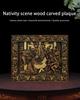 Religiöses Wandbild aus Holz Krippenszene Geburt Jesu Heimwanddekoration Geschenk