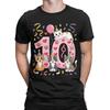 Vintage 2016 10th Birthday Girl Cute Cat Classic Funny Graphic 100% Cotton T-Shirt Tops Tees Fo