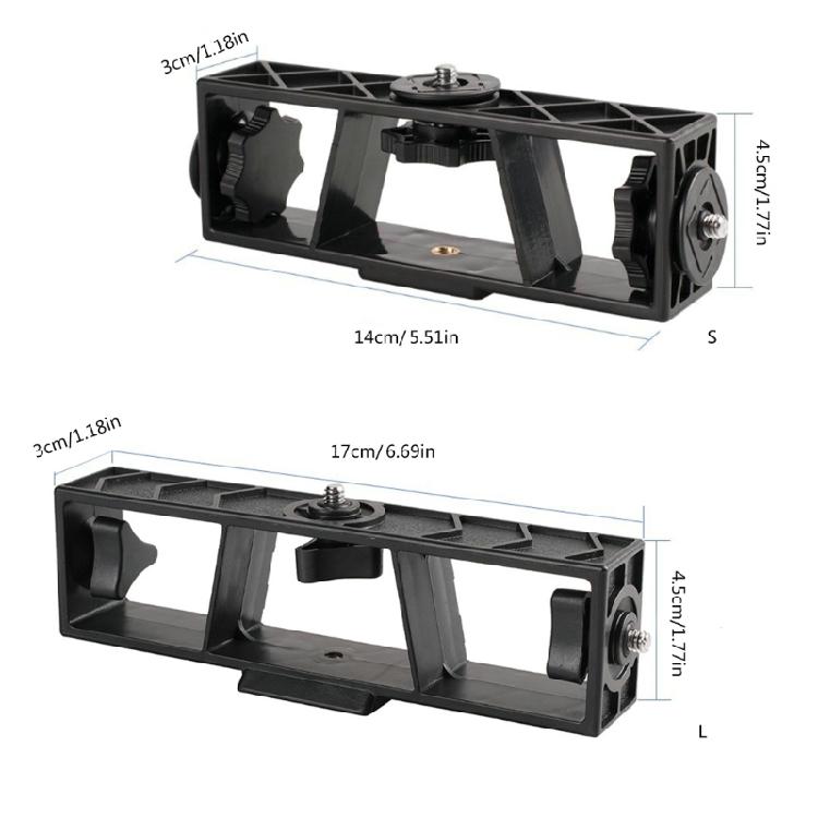 3-Position Multifunctional Bracket Phone Support Holder with 1/4 Screw Thread Hole for Live Broadcast Video Streaming