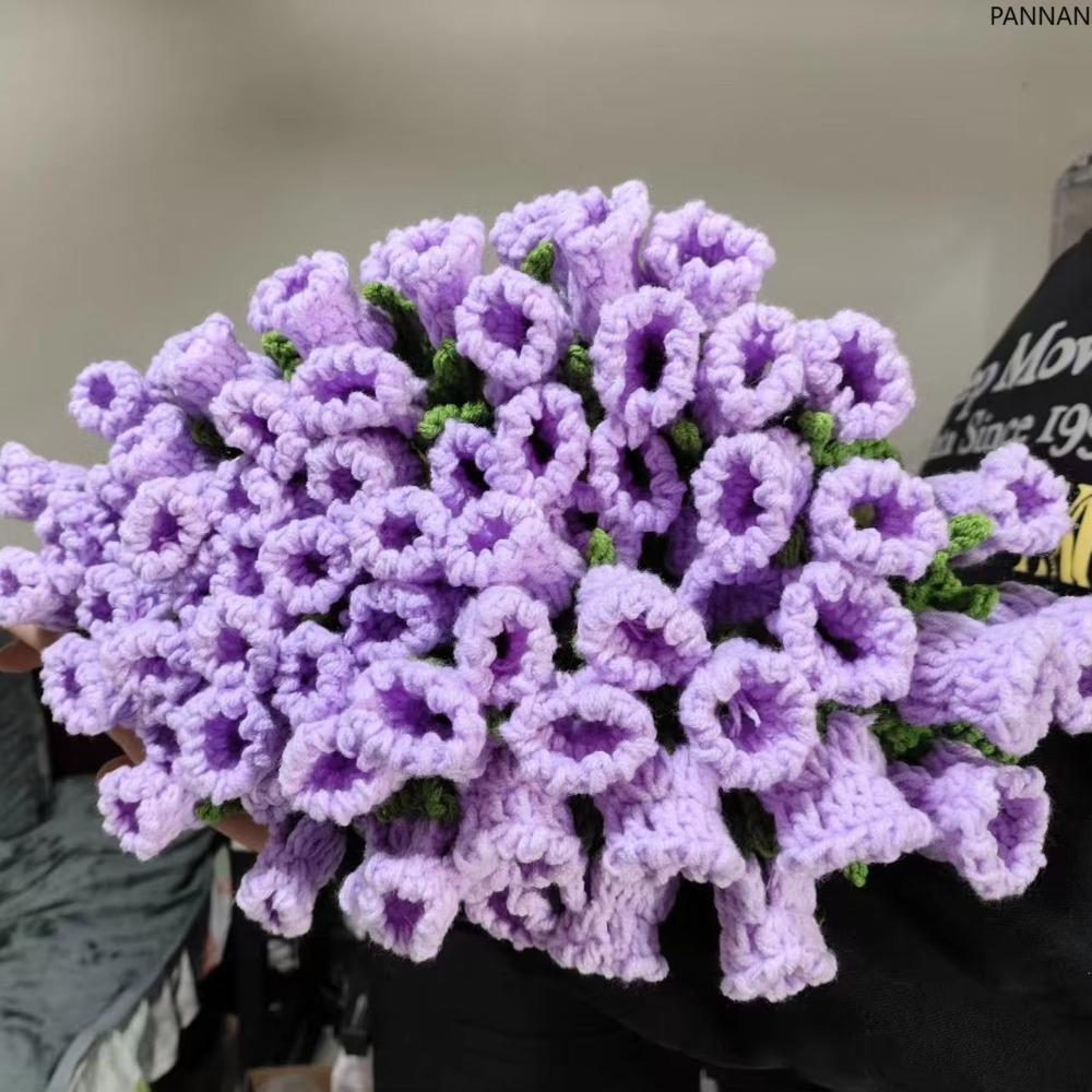 Unfinished Crocheted Bouquet Blanket Fashion Material Pack  For Girlfriend and Mom Gift