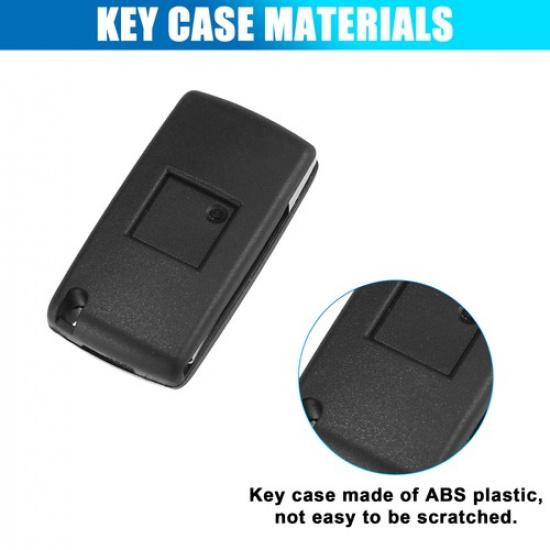 3-Tasten Auto Schlüsselanhänger Schlüsselhülle Schale EINS für Peugeot Partner für Citroen Berlingo