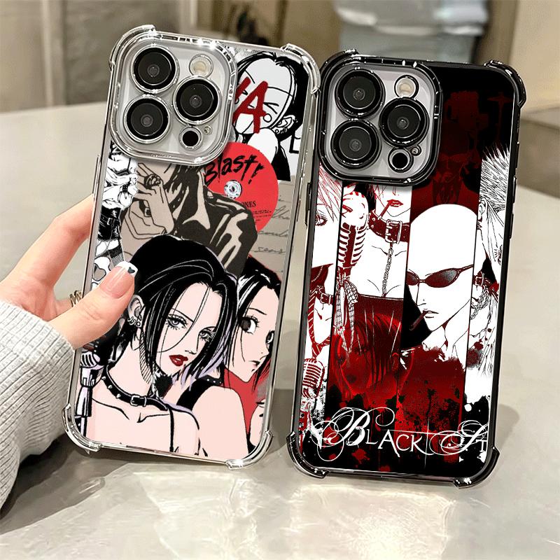 NaNa Osaki Anime Soft Phone Case For iPhone 15 16 17 Air 14 Pro Max 16E Plus 13 12 Mini Plating Anti-Fall Fundas