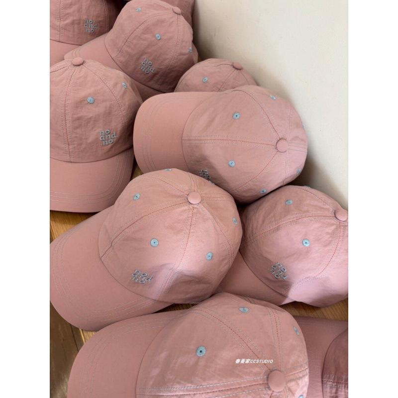 Quiet Blue High Quality Light And Quick-Drying Baseball Cap Women'S Spring And Summer Sunshade Drawstring Adjustable Sunscreen Breathable Cap