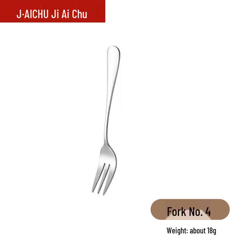 JIAICHU 304 Stainless Steel No. 4 Forks (10-Pack)