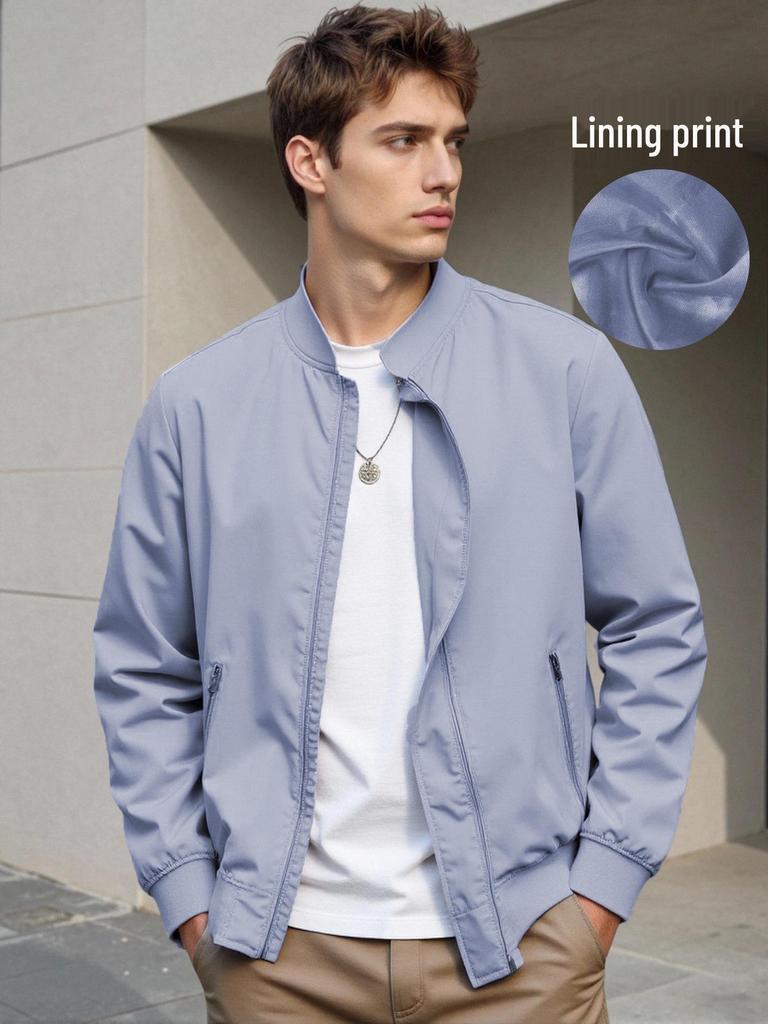 Herren Lockere Lässige College-Stil Baseballjacke - Dünner Herbstmantel