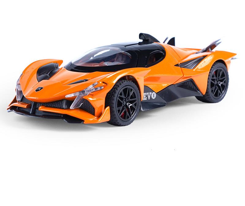 1/32 Apollo Project EVO Alloy Sports Car Model Diecast Metal Super Racing Car Vehicle Model Simulation Sound Light Kids Toy Gift