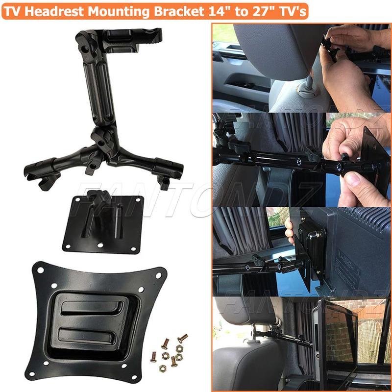 

Lift Off TV Headrest Mounting Bracket For Campervan Motorhome Car,14 to 27 TV s Mount Holder