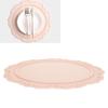 Nordic   Silicone Placemat Embossed Insulation Thickened Round Silicone Mat for Home Kitchen