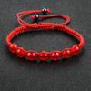 Tibetan Buddhist Handmade Men Women Lucky Bracelets Bead Red String Braid Bracelets & Bangles Lover Wish Jewelry Adjustable Size
