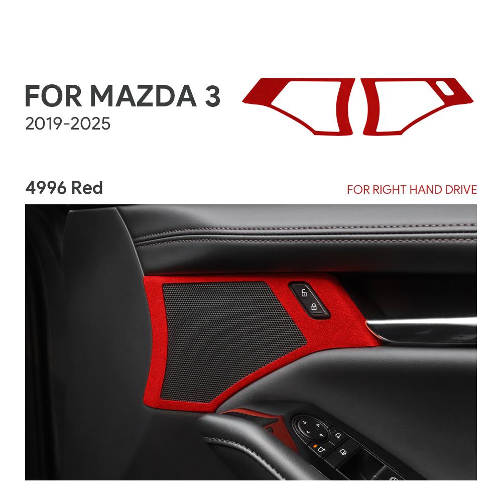 Top Suede Trim LHD RHD Sticker For Mazda 3 Axela BP 2019 2020 2025 2025 2025 2025 2025 Car Door Horn Button Frame Accessories