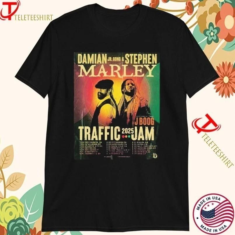 Damian Marley And Stephen Marley Traffic Jam 2025 Tour Dates T-shirts TampaBayGu Unisex T-Shirt XL
