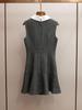 SP Family Grey Lace Bow Ruffle Vest Dress - New Spring Arrival