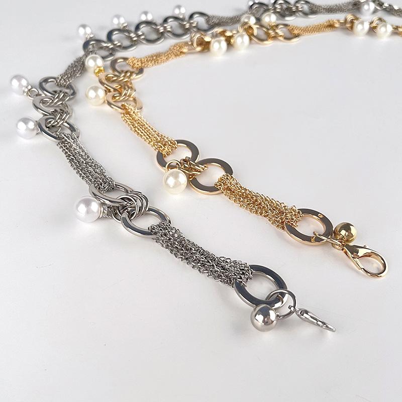 Ladies' Temperament High-End Waist Chain Pearl Women'S Metal Chain With Skirt Dress Sweater Decorative Belt