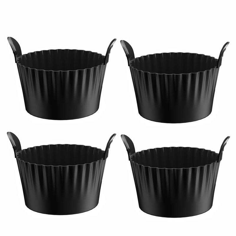 Silicone Air Fryer Egg Poacher Cupcake Baking Cups Reusable Non-Stick Ramekins for Air Fryer Ovens Air Fryer Silicone Basket