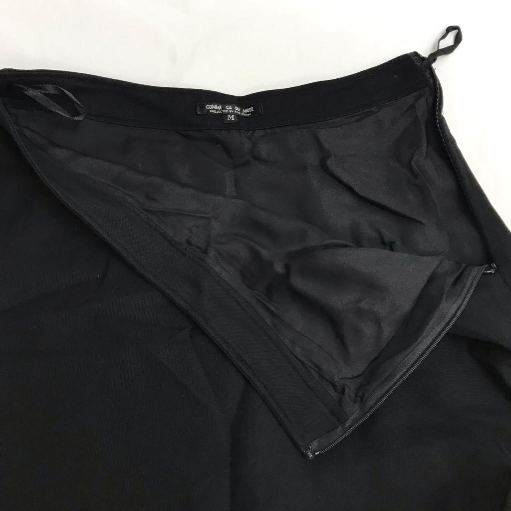 COMME CA DU MODE Knee-Length Skirt Suit [M/Women/Black] Snap Button(USED)