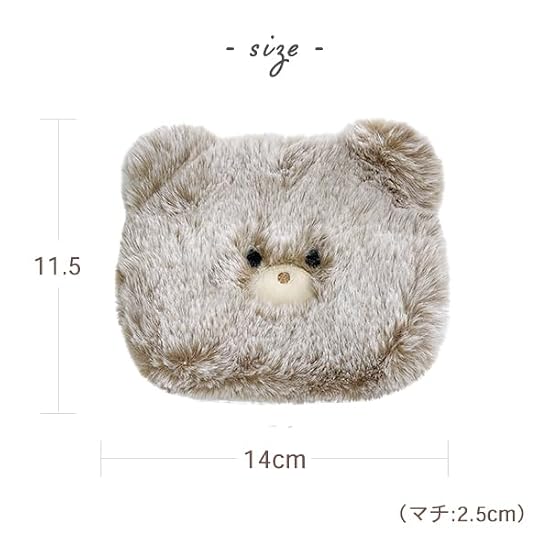 [Stream] Pouch, Accessory Case, Small, Cute, Stylish, Mini, Fluffy, Bear, Goods, Present, Gift, Wome