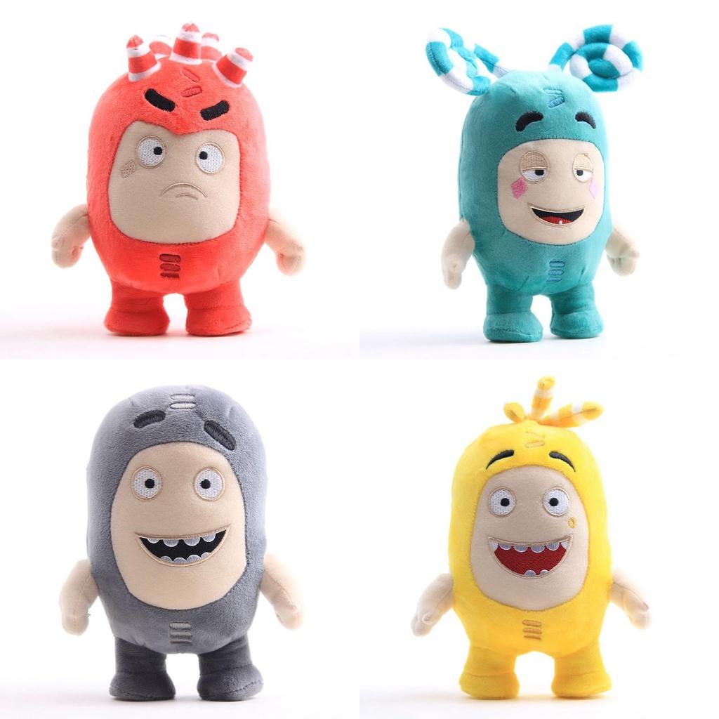 Adorable Peluche Oddbods 23cm Jouet Doux et Câlin Newt Bubbles Pogo Zee Jeff Fuse Slick Poupée