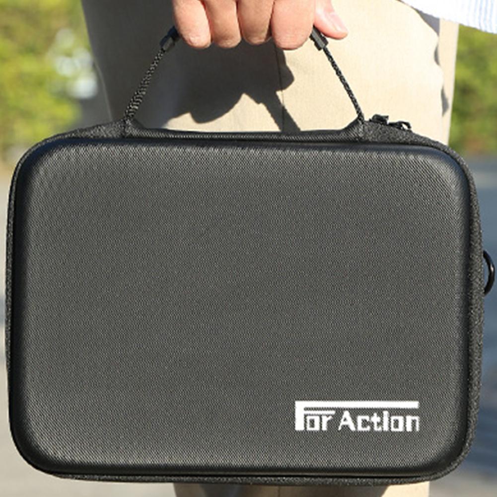 Travel Carrying Bag Shockproof Handheld Action Camera Case Anti-Scratch with Shoulder Strap for DJI Action 5 Pro/4/3 Accessories