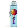 1PC Basketball Player Hand Hoop Print 750ml Color Plastic Sports Water Bottle Leakproof Flip Straw Lid Suitable for Sports Office Home Use