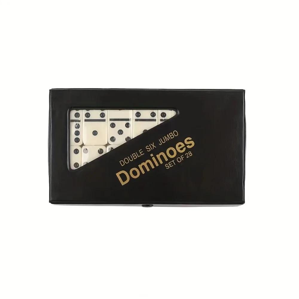 Set di Domino Doppio Sei da 28 Pezzi Intrattenimento Tempo Libero Viaggio Divertimento Gioco da Tavolo Giocattolo Domino Giocattolo Puzzle per Bambini Regalo