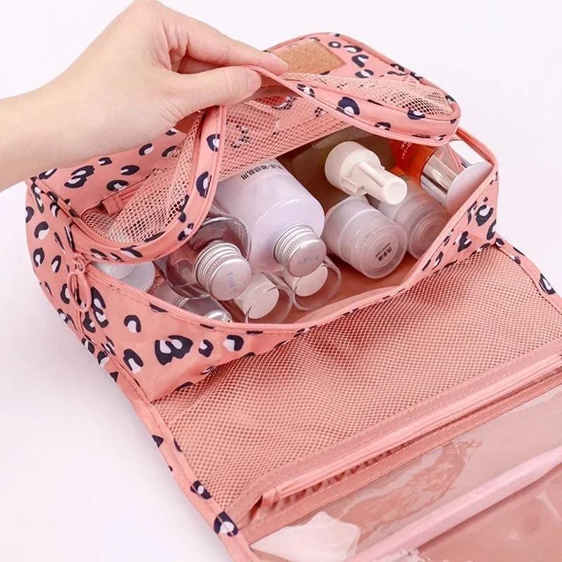 High Capacity Waterproof Travel Makeup Cosmetic Toiletries Storage Bag Ladies Beauty Neceser Organizer