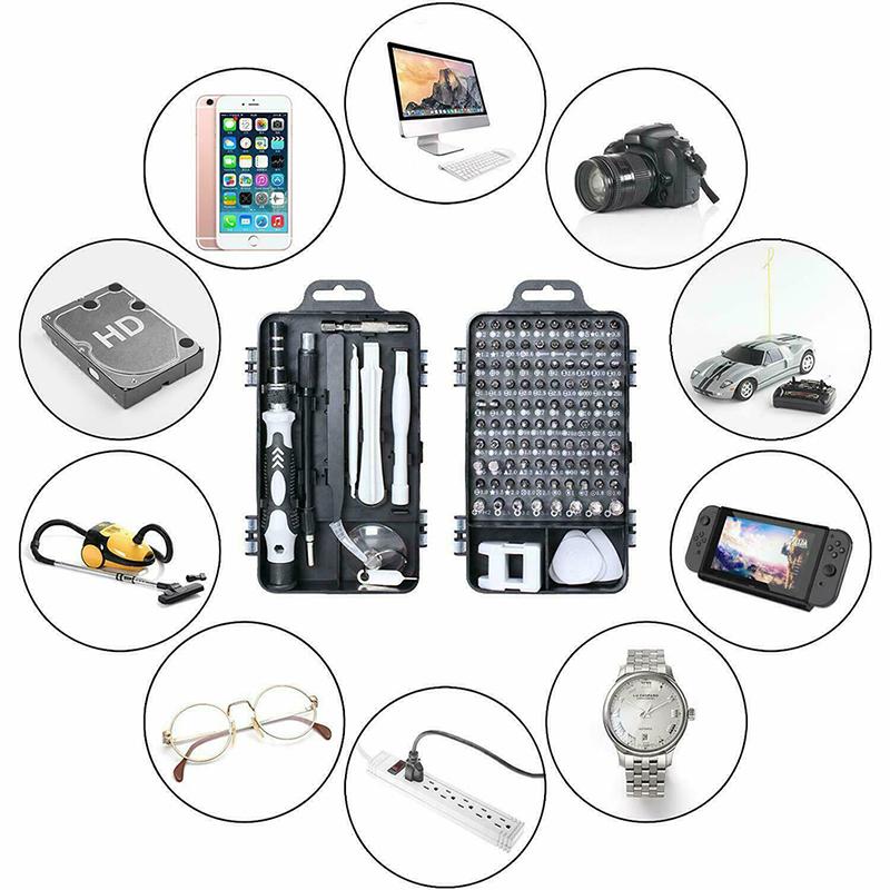 115 In 1 Precision Screwdriver Set Repair Tools Bits for Phone Laptop PC Watch