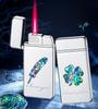 Windproof Red Flame Design Highly Creative Aesthetically Pleasing Lighter Sturdy Durable with High-quality Cigarette Accessories