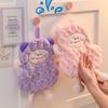 3Pcs Microfiber Lamb Handkerchief Towel Cartoon Hanging Lamb Dishcloth Soft Water Absorbent Children's Handkerchief Children