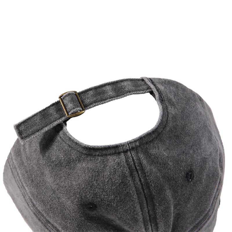 Unisex Washed Cotton Cap Dad Mom Embroidery Baseball Cap Outdoor Couple Chic Dad Hats