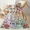 Floral Tribute Mom Blanket Durable Comfort Suitable for Chair Seaside Office Four Seasons Multipurpose Stylish Decor