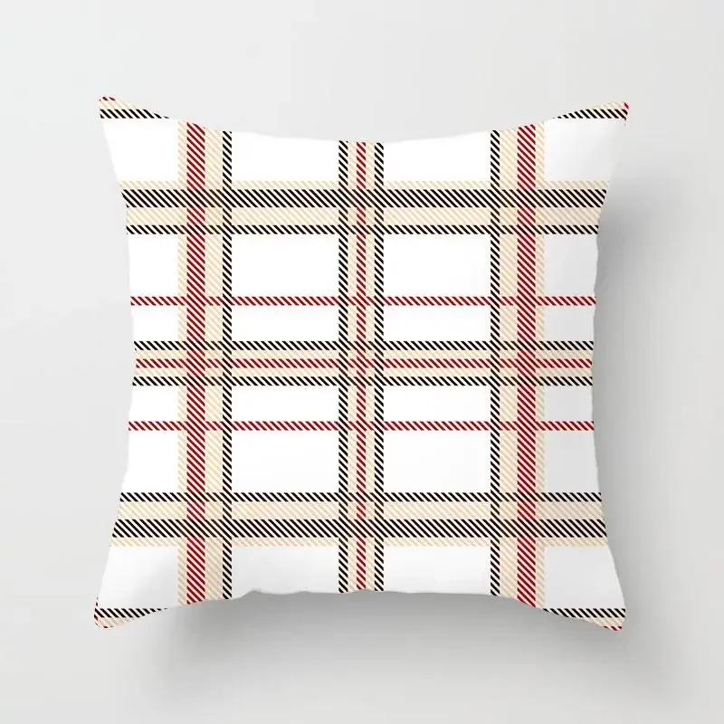 Pink Color Cushion Cover Geometric Print Decorative Pillows Red Stripe Pillow Case Pillows Decor Home For Car/bed /sofa