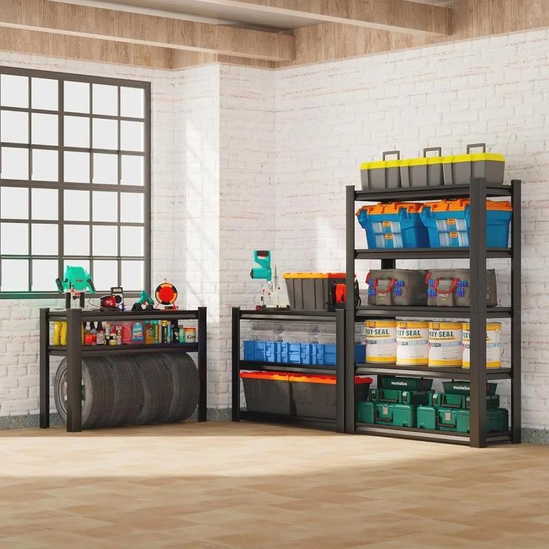 78''H*36''W Garage Shelving Heavy Duty Storage Shelves for Garage, 2500 LBS Adjustable 5 Tier Shelving Unit, Metal, Customized