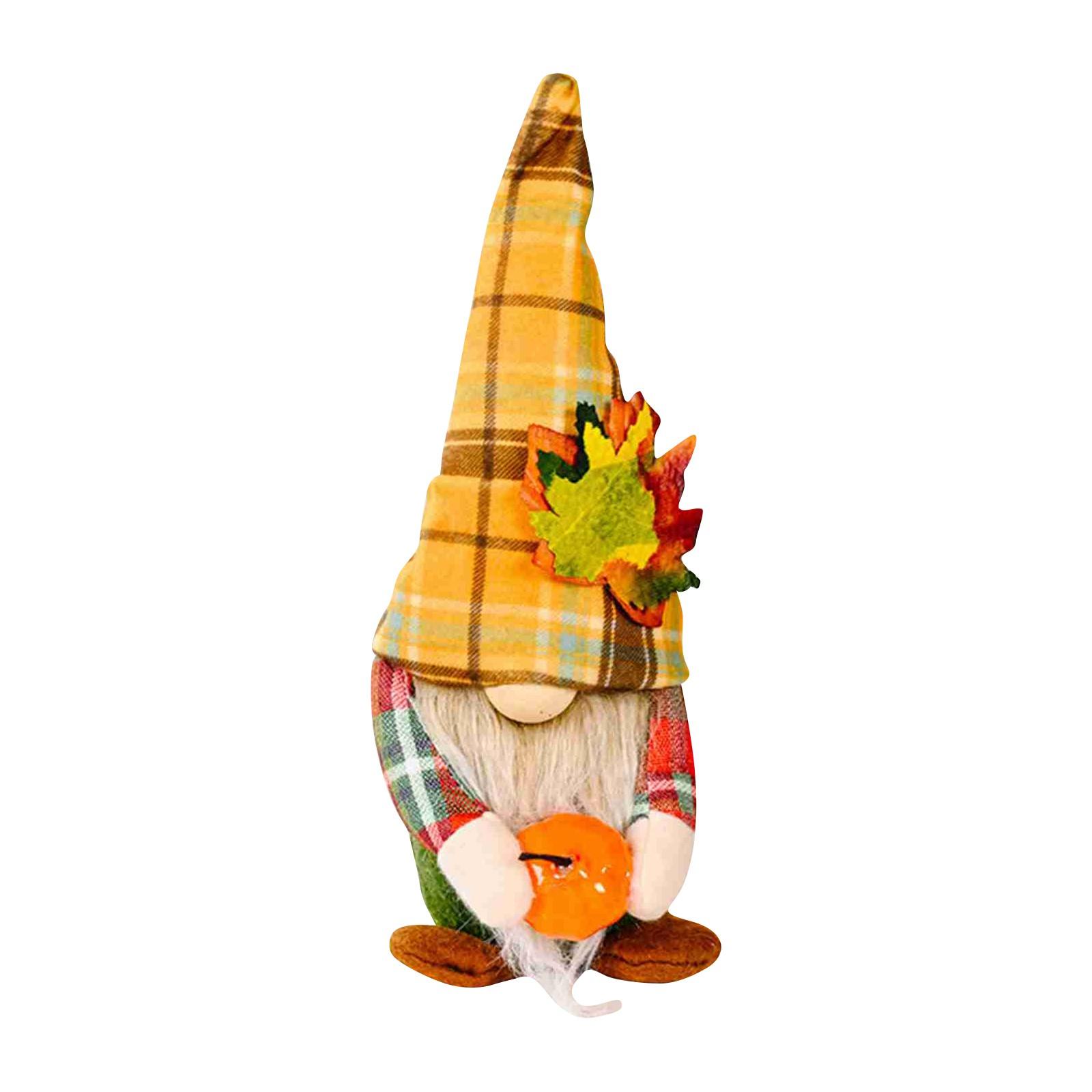 

Плюшевое украшение гнома Осеннее украшение Кленовый лист