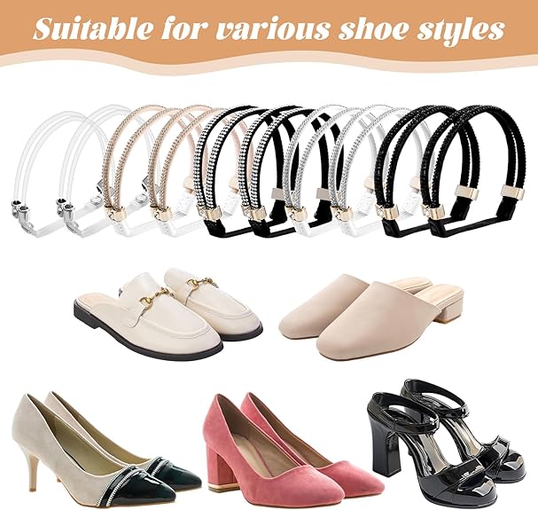 1~6Pairs Women Shoelaces High Heels Adjustable Shoe Belt Ankle Holding Loose Anti-skid Bundle Laces Tie Straps Band