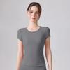 Womens Breathable Slim Fit Yoga Top Quick Dry Athletic Short Sleeve Gym Workout Shirt