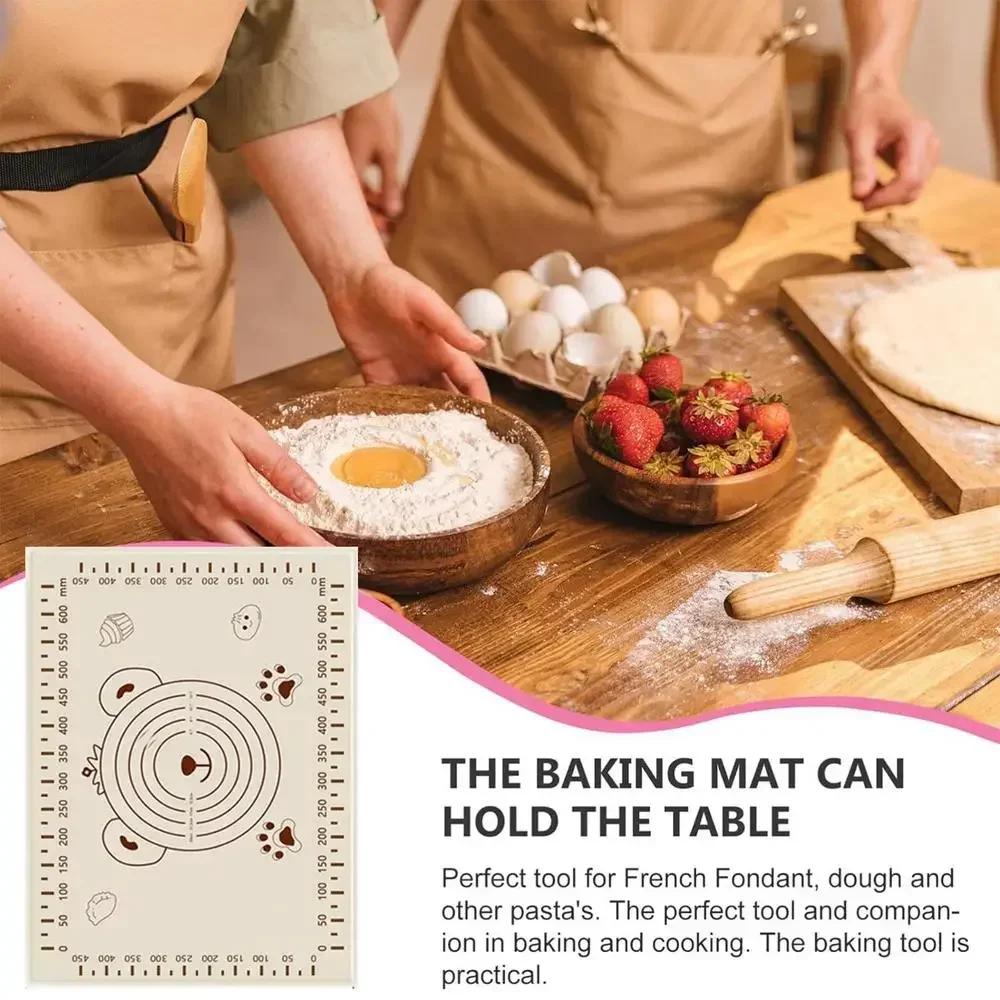 70*50cm Silicone Pad Baking Mat Folha Amassar Massa Mat Para Cozinha Rolar Massa Pizza Grande Massa Antiaderente Maker Holder