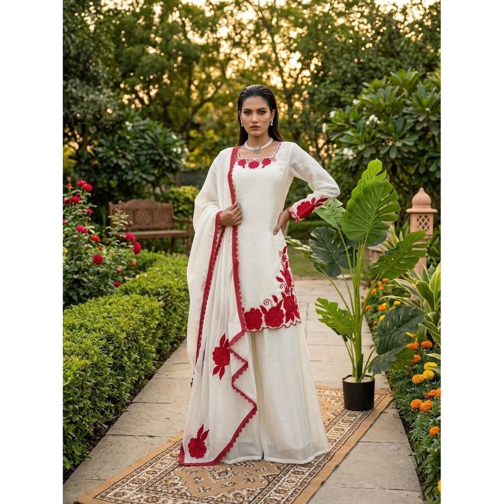 Pakisatni Top Palazzo Suit Desigenr Bollywood Party Wear Salwar Kameez Dress