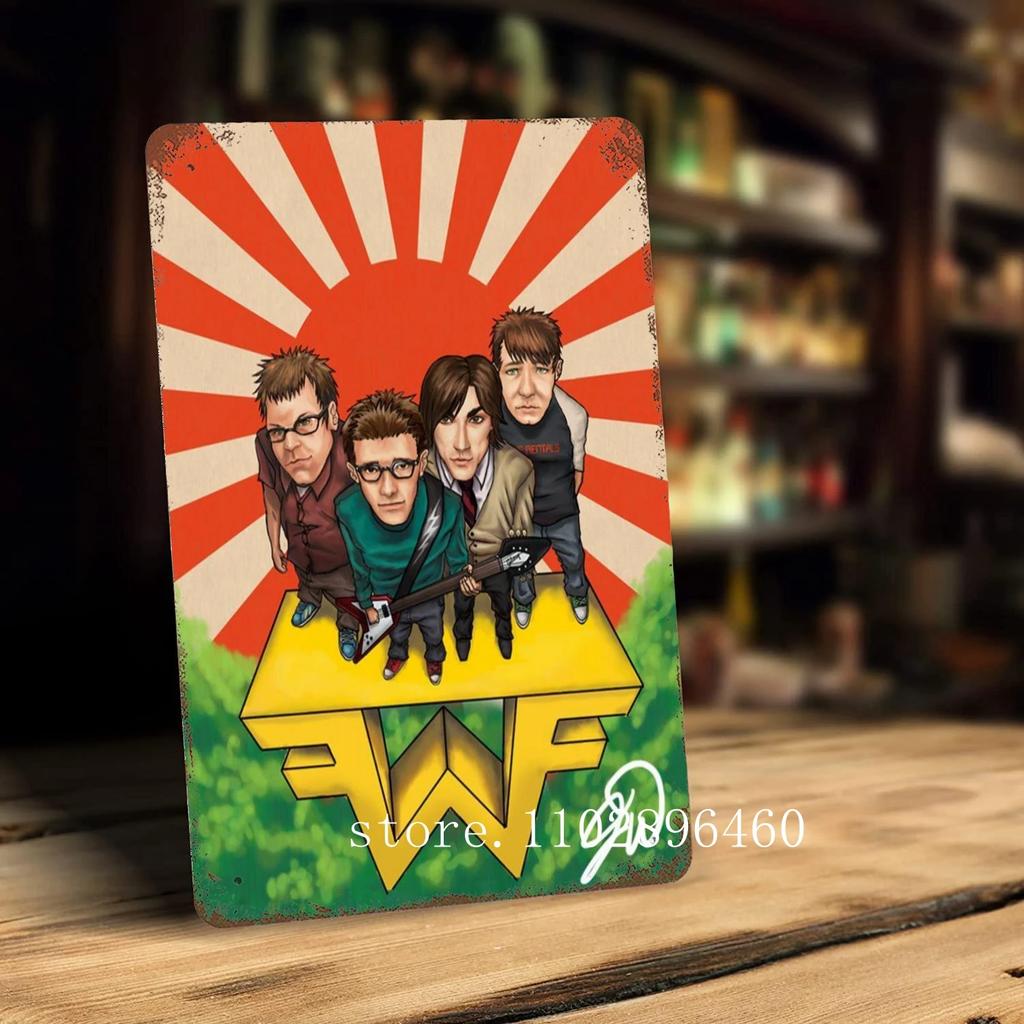 weezer Metal Plaques & Signs wall decor Vintage Tin Signs Captain Metal Poster Decor for Bar Pub Club Wall Decoration