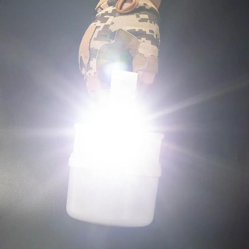 LED Solar Camping Lamp Bulbs Powerful Rechargeable Flashlight Outdoor Emergency Fishing Portable Lanterns Night Light