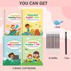 Grooves Writing Practice For Children Handwriting Practice Copybook Set,Reusable Practice Book For Preschool Age 3-5