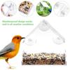 Acrylic Bird Feeder Clear Hanging Window Bird Feeder Birdfeeder Birdhouse Pet Bluebird Patio Garden Birdfeeder Feeding Tray