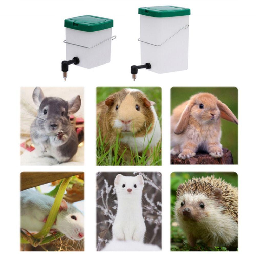 Automatic Pet Hanging Feeder 1L/500ML Pet Head Pipe Fountain  for Rabbits Guinea Pig Hamster