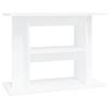 VidaXL Support pour aquarium blanc 80x35x60 cm bois d'ingénierie 833575