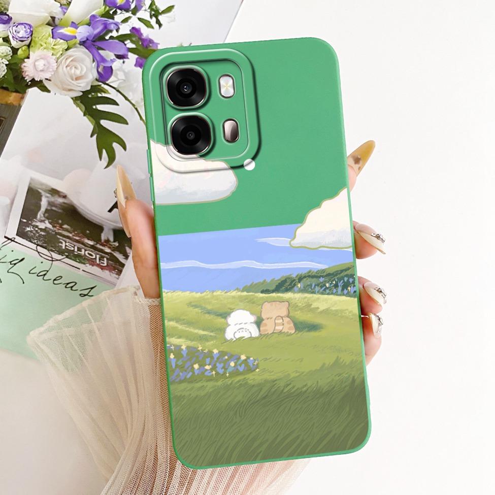 For Oppo A6s 5G CPH2789 Cover For Oppo A6s 4G CPH2815 Casing Silicone Luxury Fashion Kawaii Cute Painted Shockproof Phone Case