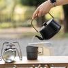 OEING Aluminum Alloy Camping Kettle with Wooden Handle