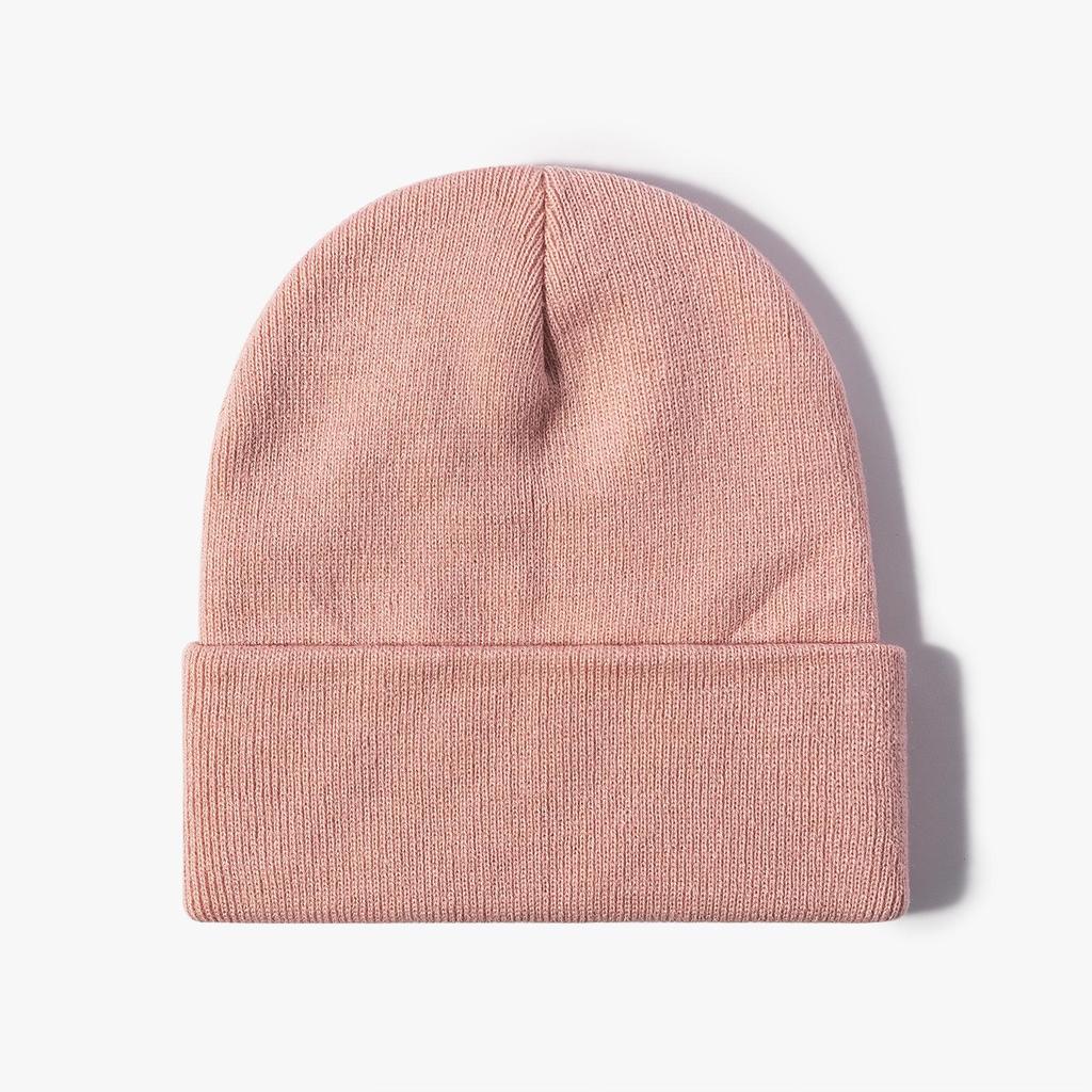 Unisex Korean-Style Embroidered Wool Beanie for Autumn/Winter – Slimming Look, Ideal for Outdoor Activities