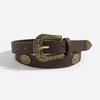 Vintage Bohemian Waist Belt Ladies Fashion Faux Leather With Pin Closure For Casual Wear