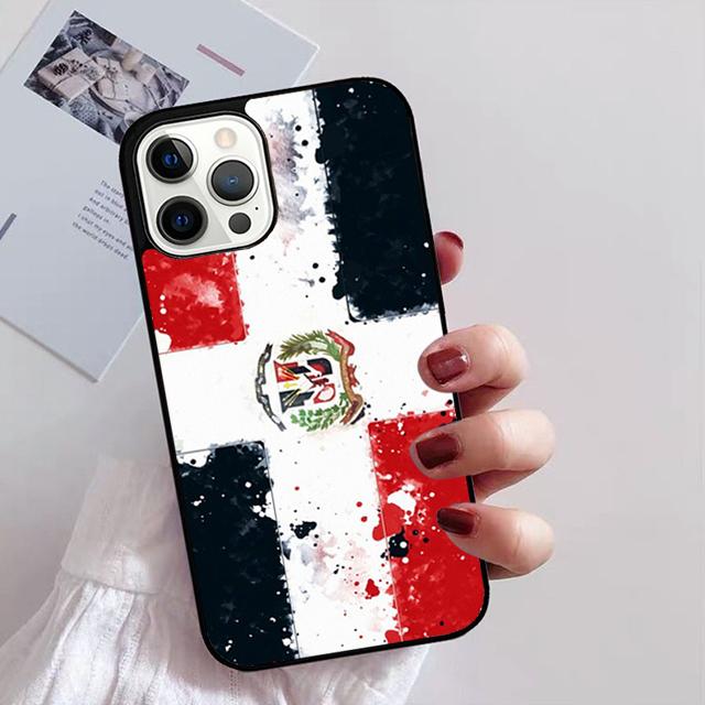 Flagge der Dominikanischen Republik Handyhülle Für iPhone 17 Air 16 15 14 13 12 Pro Max Plus Max Hülle Schale