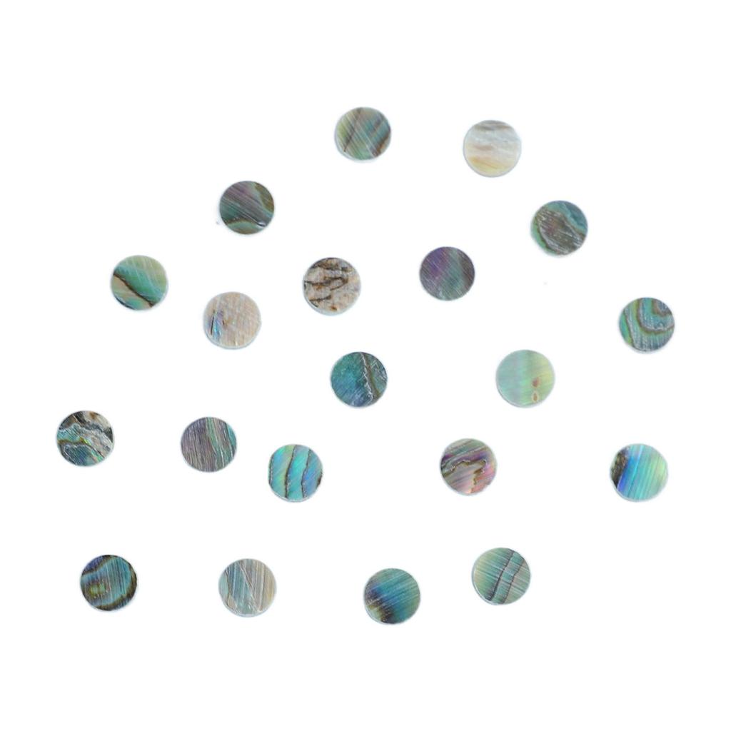 20 Stück Gitarren-Griffbrettpunkte Muschel Zart Hinzufügen von Grip Verschleißfest Gitarren-Bundbrettpunkte Ersatz