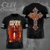 Beliebter Rocker Ozzy Osbourne 3D-Druck Herren Damen Hip Hop Trendiges Kurzarm-T-Shirt Harajuku Rundhals-T-Shirt Übergroßes Oberteil